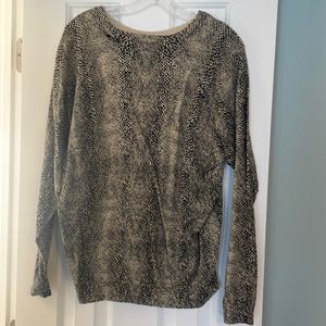 Volcom Cheetah Print Sweatshirt size L